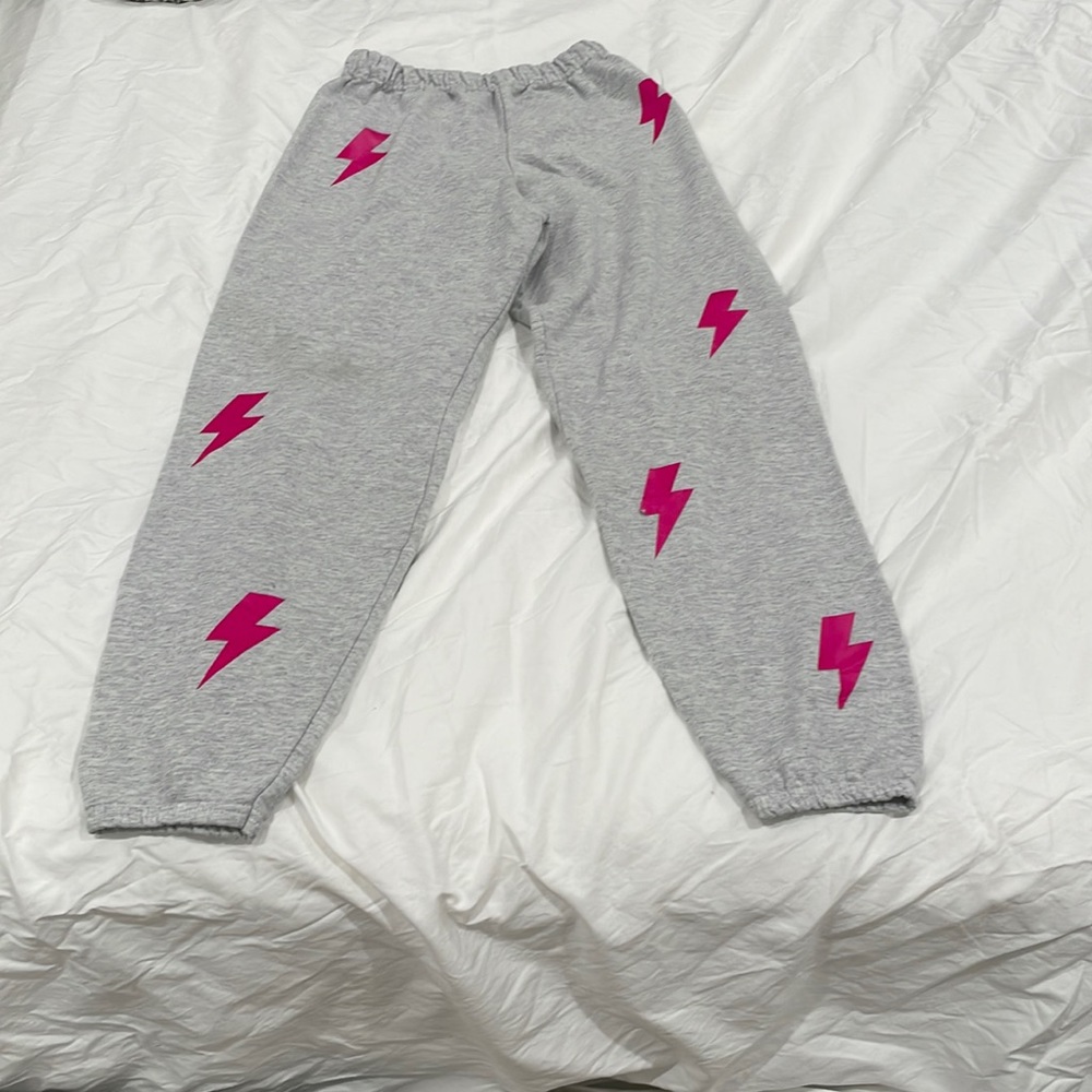 Lightning bolt sweatpants